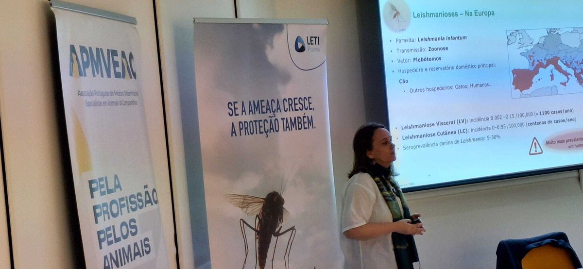 ISMED-CLIM shared insights on leishmaniasis at APMVEAC Lisbon. Carla Maia presented data and Living Lab 4 activities.

👉 Read more: ismed-clim.eu/ismed-clim-pre…

#ISMEDCLIM #Leishmaniasis #OneHealth