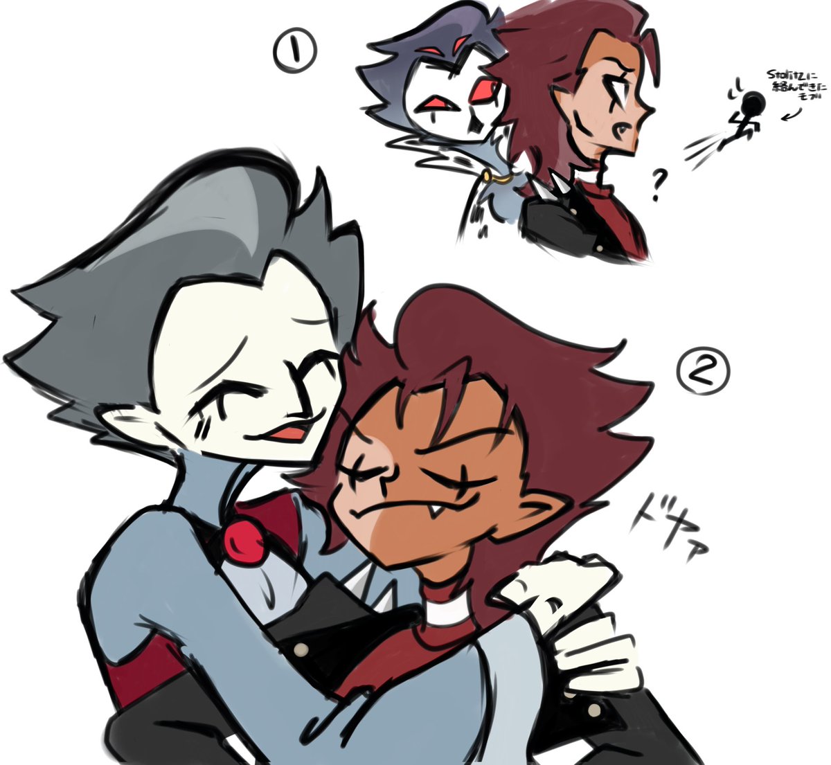 ※擬人化

おまけ（続き？）
#stolitz #HelluvaBossFanart