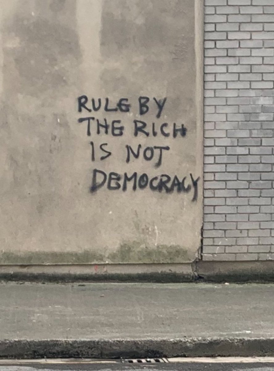 “Rule by the rich is not democracy”