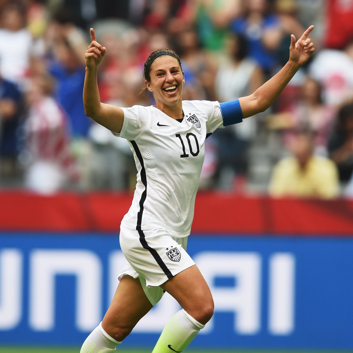 USWNT's tweet image. Happy Birthday to the 2x World Cup winner and 2x Olympic Gold medalist, @CarliLloyd 🎉