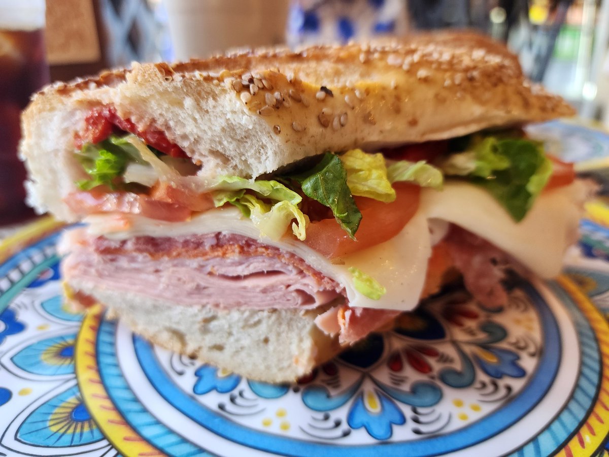 AFineBlogger's tweet image. Breakfast of champions! At Emiliano's in Riverdale. This is only half of an "Il Grande". Yum!