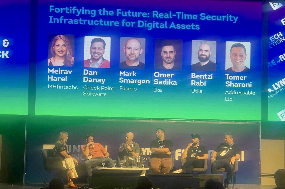 addressableid's tweet image. Panel complete.
@TomerSharoni joined @CheckPointSW, @Fuse_network, @utila_io, and @ikadotxyz on stage to break down what real-time security in Web3 actually looks like.
On-chain threats are evolving fast and this crew came ready.
📸 Hilton TLV | “Fortifying the Future”