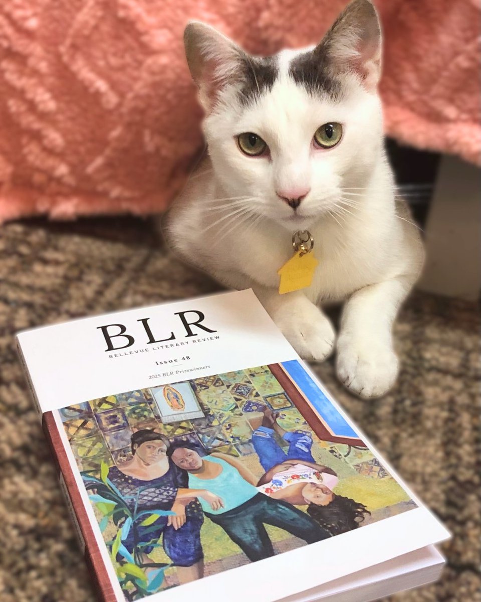BLReview's tweet image. Leo woke up from his cat nap to tell you how much he's enjoying BLR Issue 48. 🩵
More about the issue:
📖 Grab your copy: blreview.org/product/blr-is…
💻 Spring Reading: youtu.be/Lm3_Ut_YHBc?si…
🔖 Read its winning pieces: blreview.org/table-of-conte…
#literarymagazine #literaryjournal