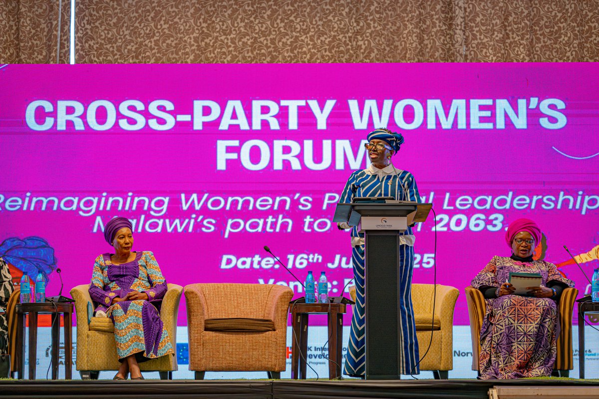 unwomenmalawi's tweet image. "Today’s forum is an opportunity to craft concrete, cross-party strategies to move from commitment to action—to reimagine, and indeed realize, a Malawi where women lead equally, visibly, and powerfully"
- @beckyadda , UN Resident Coordinator, at the #CrossParty Women's Forum