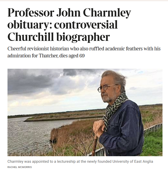 arthistorynews's tweet image. Good obituary for Prof. John Charmley in The Times. (Though he'd have regarded being 'controversial' as one of the first tasks of any decent historian).
thetimes.com/uk/obituaries/….