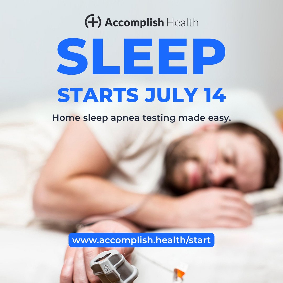 MichaelAlbertMD's tweet photo. 🛏️ Tired of being tired?
We’ve got your back—and your airway.

@accomplishHLTH's SLEEP program launched July 14.
✅ At-home sleep apnea testing
✅ FDA-approved devices
✅ Fast, remote evaluations
✅ Personalized treatment plans
✅ Covered by most insurance plans

Getting answers has never been this easy.
No waiting rooms. Just better sleep.
📍 Now available in 28 states
🔎 Check your state → https://t.co/QUnoWxLHtt