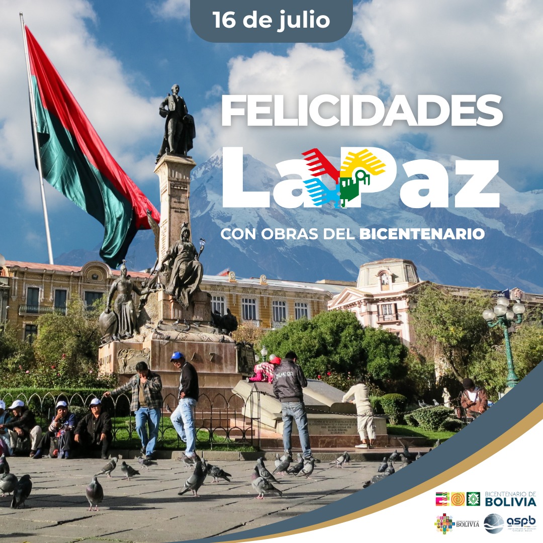 16 de Julio - 216 Años de Libertad
La Paz, cuna de valientes y símbolo de rebeldía, conmemora hoy 216 años de su histórica gesta libertaria de 1809.
Desde la ASP-B rendimos homenaje al valor, la dignidad y la fuerza del pueblo paceño, faro de libertad y símbolo de lucha.