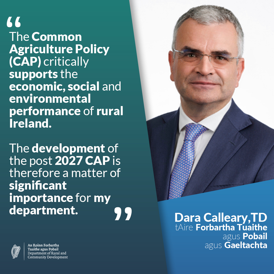 DeptRCDG's tweet image. Minister @daracalleary reiterates the importance of CAP to rural Ireland.
Read more: loom.ly/bfXWPjE