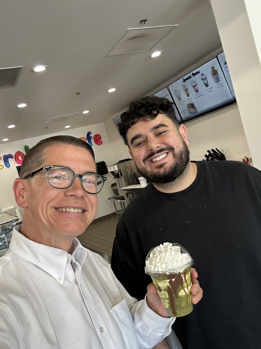 BrennanforOhio's tweet image. Enjoyed meeting Omar - the owner of Parma’s new Astro Bros. Ice Cream located in the Shoppes At Parma. The pistachio-Nutella stacker was excellent!