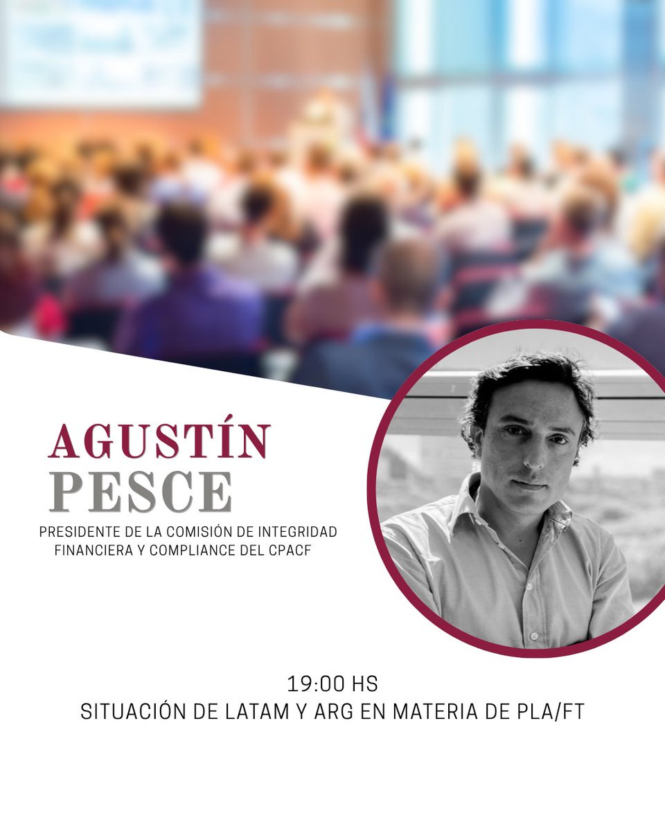 🗣Los Activos Virtuales y sus Desafíos Regulatorios en PLA/FT
📣 Conversatorio presencial | Jueves 17 de julio
🕕 De 18:00 a 19:30 h
📍 Salón de Exposiciones – Corrientes 1441, 2° piso 
👉 Inscribite completando el siguiente formulario:
docs.google.com/forms/d/e/1FAI…