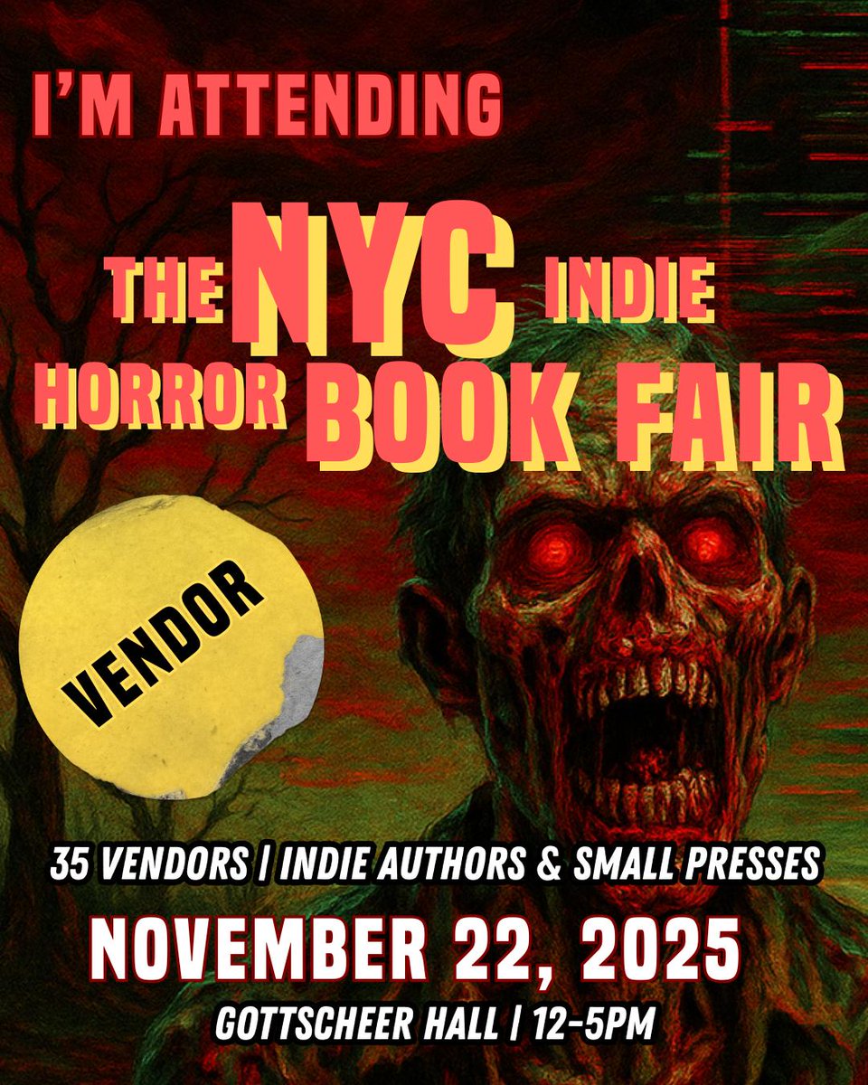 We're excited to be part of the NYC Indie Horror Book Fair this November!