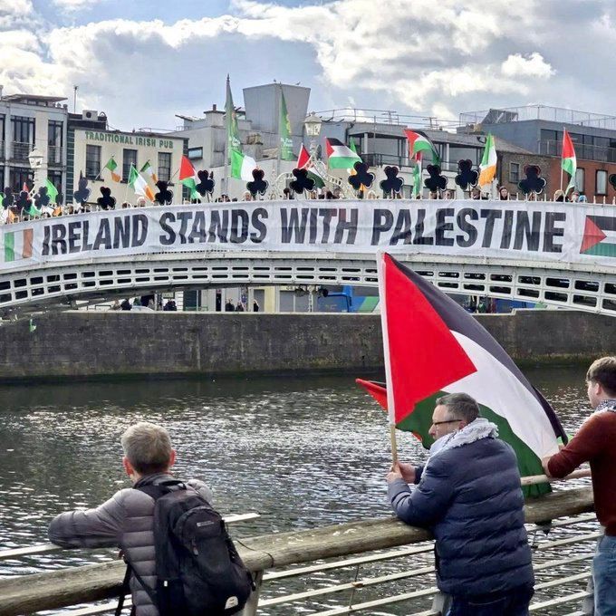 Thank you Ireland  

Don’t stop talking about Gaza.