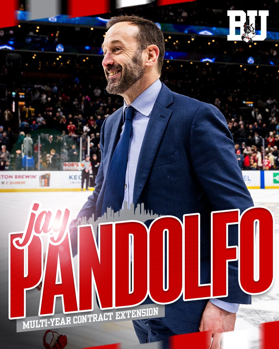 TerrierHockey's tweet image. Pando's staying home.
We're excited to announce that Jay Pandolfo has signed a multi-year contract extension to remain our head coach!
📝: tinyurl.com/ysejpcnn