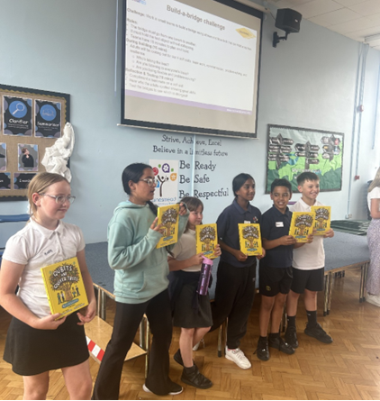 InspiringTF's tweet image. Building bridges at age 10? Yes please! Pupils at @lainesmead primary explored rail careers beyond trains, thanks to Florence Stafford from @ColasRailUK . #InspiringFutures #RailCareers