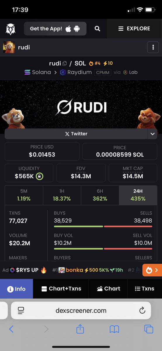 $Rudi 4 saatte 2.5x 🚀🚀🚀 

Gemlerimiz baya iyi şuan bu 3 ündeyiz
$saint $ani $rudi

Hedefler geldikçe satıp başka gem alacağız 3 üde karda 👏👏

Takipte kalın bildirimleri açın