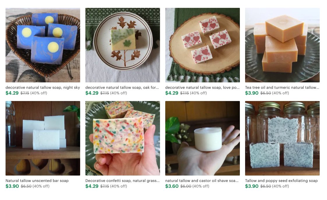 hitlerofsoap's tweet image. Afraid of being stinky smelly this summer? Dont like weird weird chemicals and additives? Fear no more, all tallow soaps and deodorants are 40% off until august 6th, stock up! Link in the following tweet and on my profile.