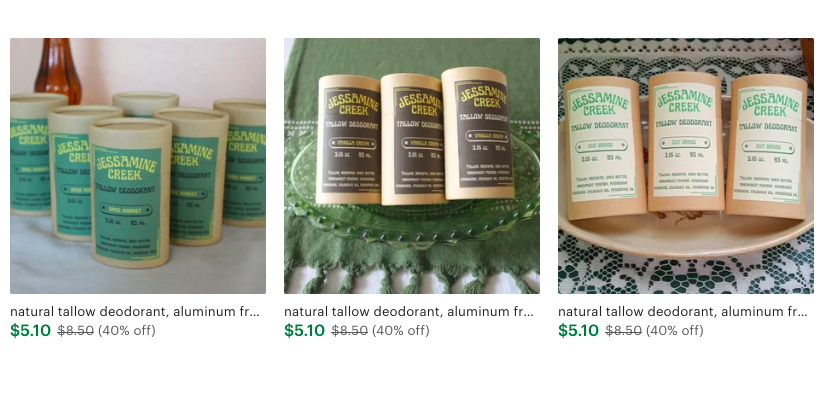 hitlerofsoap's tweet image. Afraid of being stinky smelly this summer? Dont like weird weird chemicals and additives? Fear no more, all tallow soaps and deodorants are 40% off until august 6th, stock up! Link in the following tweet and on my profile.