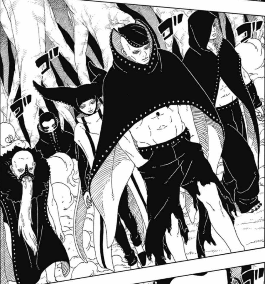 RFurtive49432's tweet image. Thread Despite the changing balance of power and the emergence of stronger foes like the Shinjū and the Ōtsutsuki, Ikemoto did a great job utilizing Sarada’s character to keep her relevant to the events.