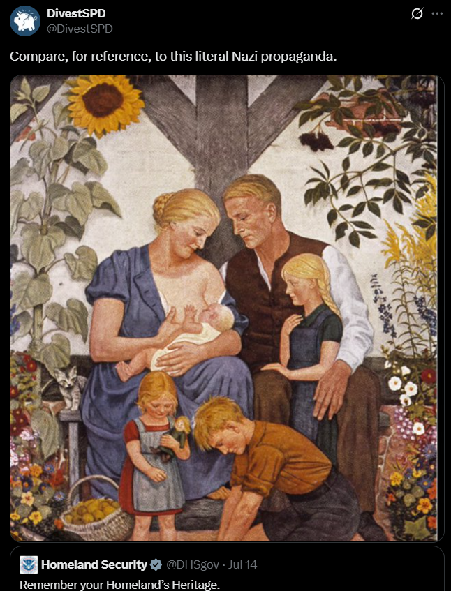 "White people having a family or acknowledging their heritage makes them a Nazi"

Nazis are basically the secular version of demons in our society, they are "ontologically evil" in the left's terminology

Anything, including brutal violence, is justified in opposing them

These