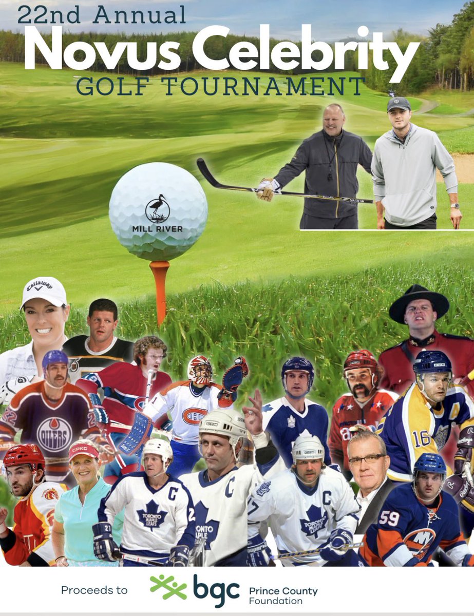 Lisa Longball (@lisalongball) on Twitter photo Excited to be heading to #PrinceEdwardIsland for the 3-day #Novus Celebrity Golf Tournament at the beautiful <a href="/millriverpei/">Mill River Resort</a> in support of the <a href="/bgcSummerside/">BGC Prince County - Summerside Club</a>! 🦞 Celebrity guests include Noah Dobson, Darryl Sittler, <a href="/loriekanelpga/">Lorie Kane</a>, Gerard Gallant, Doug Gilmore, <a href="/wendelclark17/">Wendel Clark</a>, Alex Excited to be heading to #PrinceEdwardIsland for the 3-day #Novus Celebrity Golf Tournament at the beautiful <a href="/millriverpei/">Mill River Resort</a> in support of the <a href="/bgcSummerside/">BGC Prince County - Summerside Club</a>! 🦞 Celebrity guests include Noah Dobson, Darryl Sittler, <a href="/loriekanelpga/">Lorie Kane</a>, Gerard Gallant, Doug Gilmore, <a href="/wendelclark17/">Wendel Clark</a>, Alex