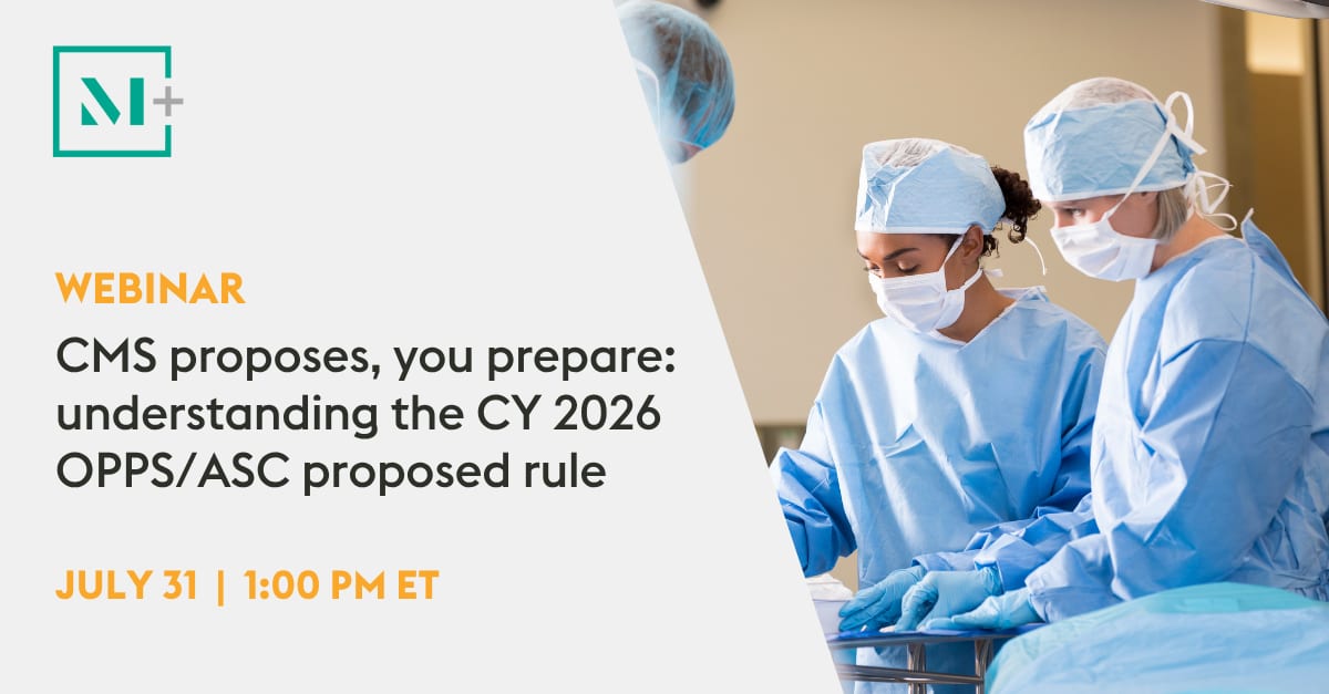 Join us for an insightful breakdown of the recently released CY 2026 OPPS/ASC proposed rule. The McDermott+ team will help your organization prepare for the comment period by exploring proposed policies and their potential impact on your business: mcdermott.shp.so/l/NOkFzX