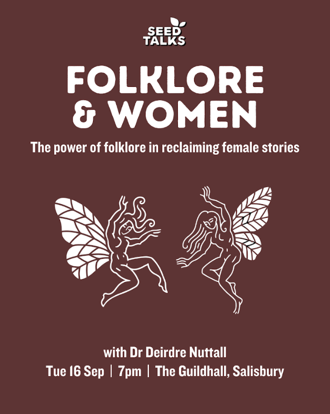 Join Seed Talks for another inspiring talk at The Guildhall, this time on the subject of 'Folklore &amp; Feminism: The power of folklore in reclaiming female stories'🧚

🎟️ Tickets &amp; info: bit.ly/44VkBMw
📅 Tuesday 16th September
🕔 Doors 7pm | Talk starts 7.30pm