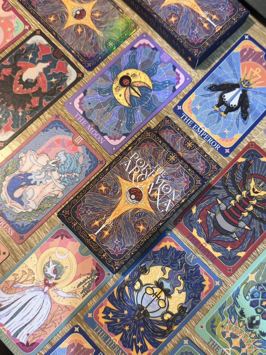 thejuswaaa's tweet photo. Yey… finally I turned them into a deck na hehe
✨Pokemon X Arcana✨ https://t.co/dZTfKFBk4v
