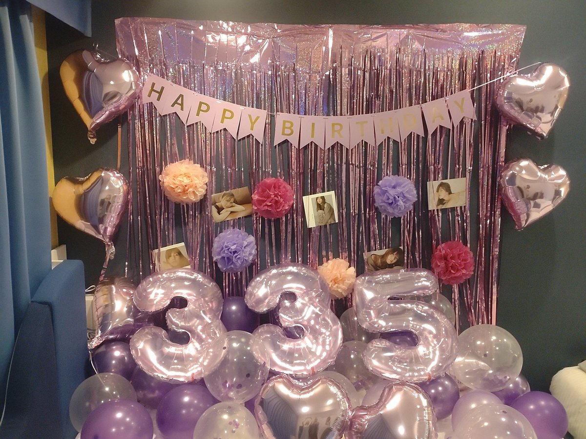 natsu_u7_2's tweet photo. 実彩子ちゃんBirthday♡
今年は今まで以上に飾りつけ💜💜💜
久しぶりにinc.で実彩子ちゃんに会えて幸せ時間でした🥰
335祭楽しみ♡
@uno_uno_0716
#AAA
#宇野実彩子 
#宇野実彩子誕生祭 https://t.co/GDUW0LIeZU