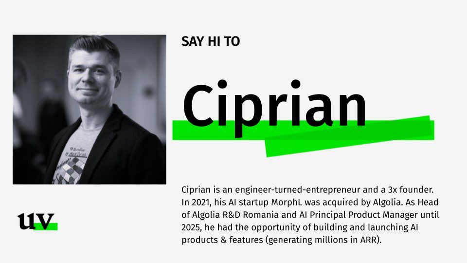 Underline Ventures (@underlinevc) on Twitter photo 🫡 Underline Team Update: Ciprian (Chip) Borodescu (<a href="/cborodescu/">Ciprian BORODESCU</a>) joins us as Entrepreneur in Residence! Now let’s get back to work. #underline 🫡 Underline Team Update: Ciprian (Chip) Borodescu (<a href="/cborodescu/">Ciprian BORODESCU</a>) joins us as Entrepreneur in Residence! Now let’s get back to work. #underline
