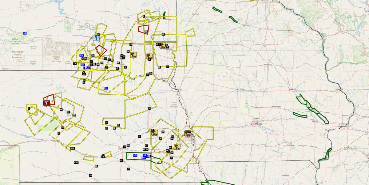 IAStormChasing's tweet image. A line of thunderstorms develop across Nebraska and South Dakota last night and tracked to the southeast, weakening below severe limits as they rolled into western Iowa.