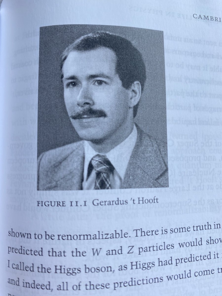 Eerbetoon aan G’tH in Weinbergs autobiografie. ‘In … 1971, I received two momentous preprints from a Utrecht graduate student, Gerard ‘t Hooft’.