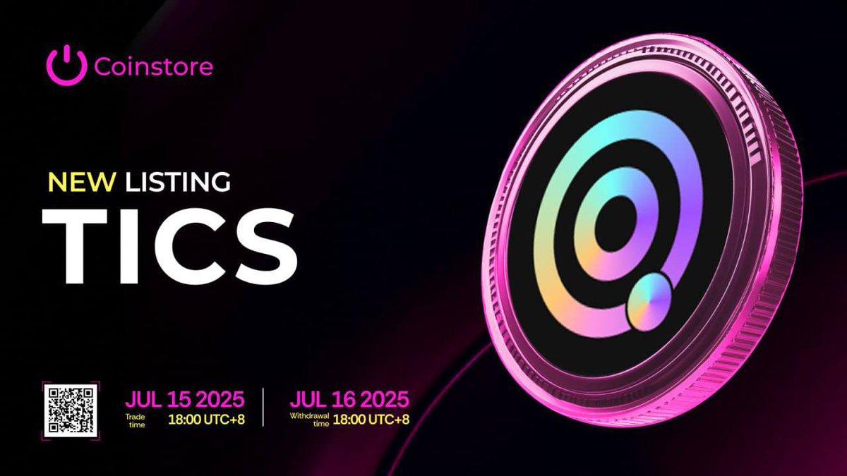 Trade smarter with $TICS
⚙️ Developed on Qubetics
🔗 EVM chain support
🔐 You own your keys

🗓️ Live July 15 – 18:00 UTC+8
🌍 qubetics.com
👥 t.me/qubetics
