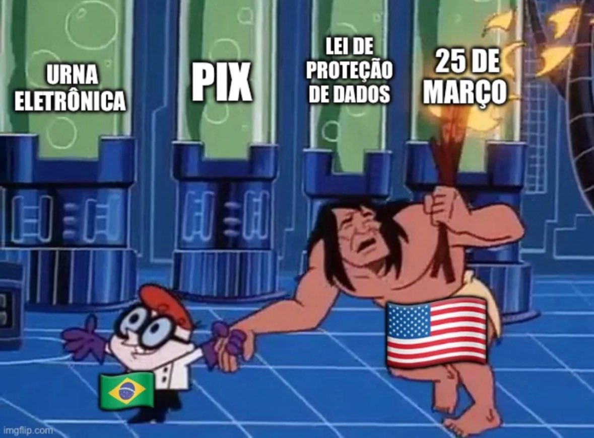 Trump acha que o Brasil deveria dar anistia geral, deixar as redes sociais virarem terra de ninguém, jogar a Lei Geral de Proteção de Dados no lixo, acabar com o Pix e — por que não? — fechar a 25 de Março. Só falta pedir pra trocar o pão de queijo por cheeseburger. 

E