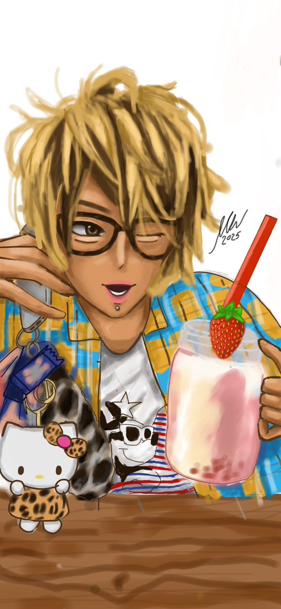 Atiny_Angelzz's tweet image. Uhhh kinda scary, first post
Either way, I drew Hideomi!!
#art #gyaru #ギャル #gyaruo