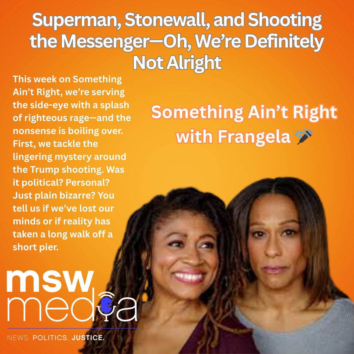 New #SomethingAintRight with <a href="/frangeladuo/">Frangela</a> #MSWMedia 🎤

Listen: redcircle.com/shows/frangela…