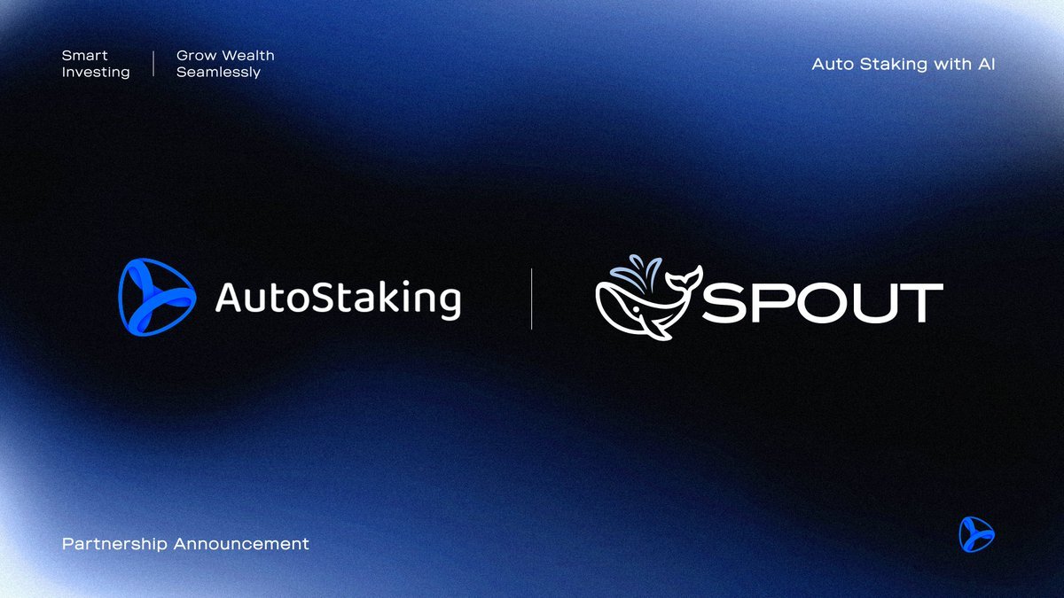 0xspout's tweet image. Spout x AutoStaking Partnership 

@auto_staking joins forces with Spout, a core component of the Pharos Network, to bring tokenized corporate bonds with built-in privacy to the DeFi space.

By integrating AutoStaking’s AI-powered yield aggregation with our secure bond solutions,…