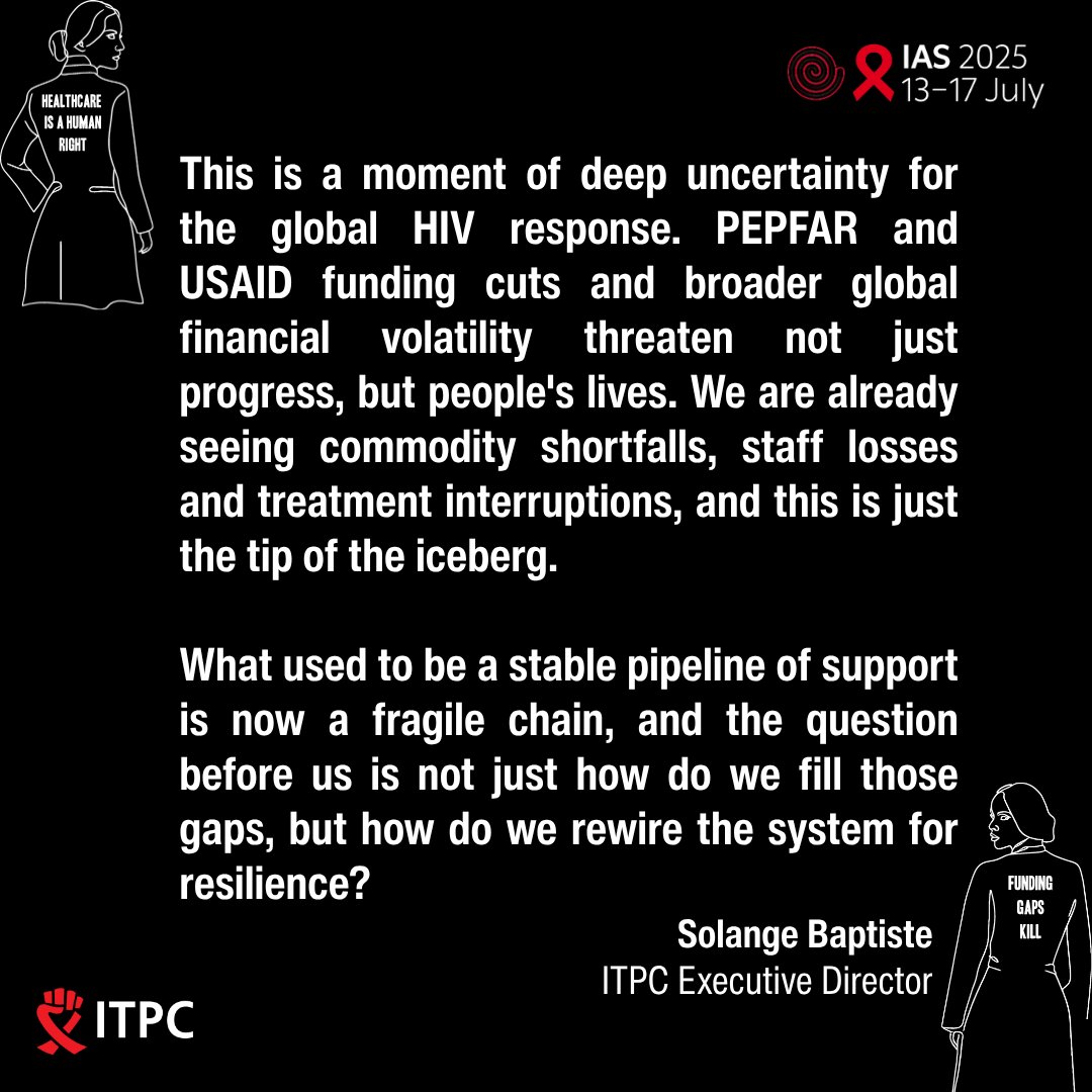 ITPCglobal's tweet image. "What used to be a stable pipeline of support is now a fragile chain, & the questions is not just how do we fill those gaps, but how do we rewire the system for resilience?" - @S0langeBaptiste #IAS2025
@iasociety #CommunitiesAreExperts