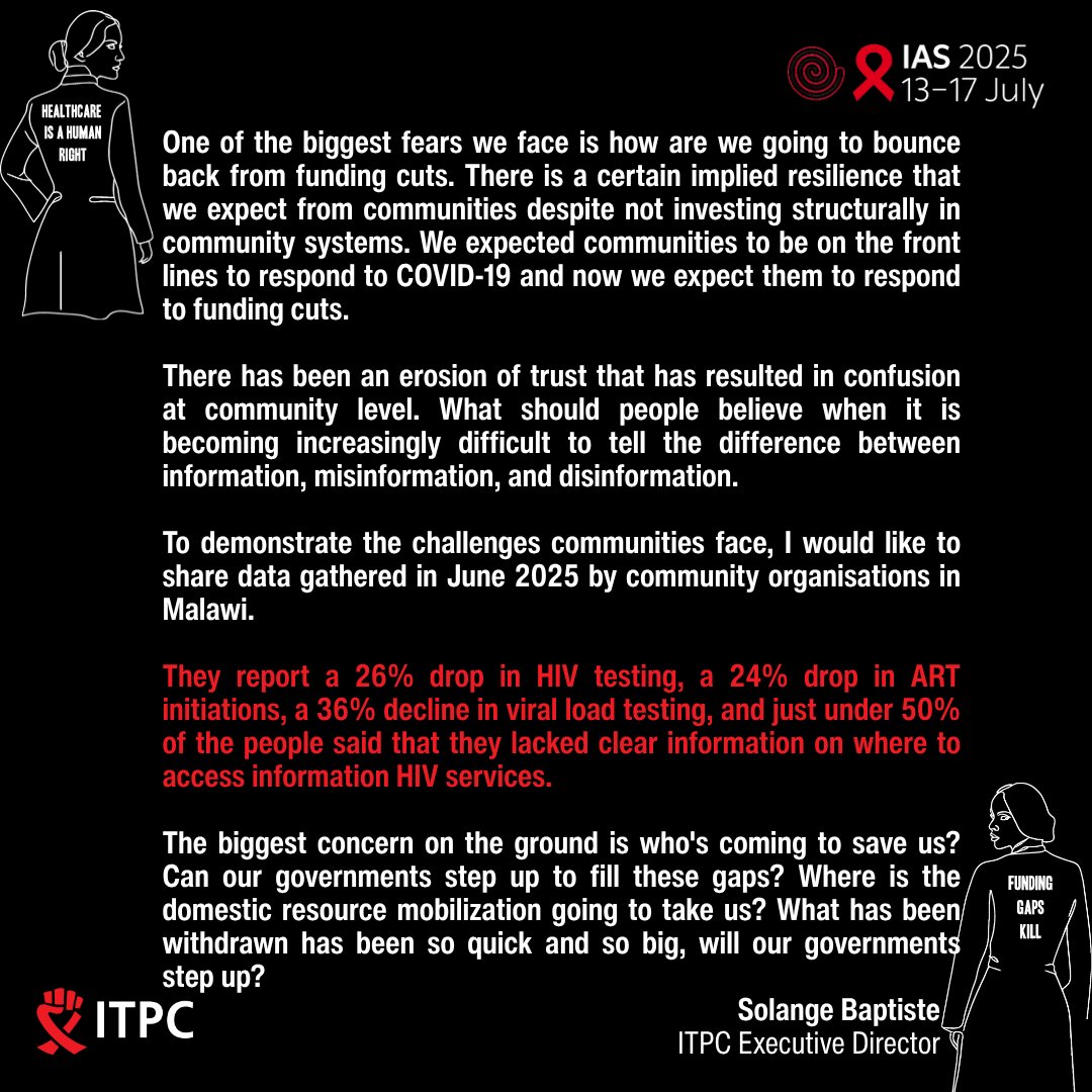 ITPCglobal's tweet image. "What used to be a stable pipeline of support is now a fragile chain, & the questions is not just how do we fill those gaps, but how do we rewire the system for resilience?" - @S0langeBaptiste #IAS2025
@iasociety #CommunitiesAreExperts