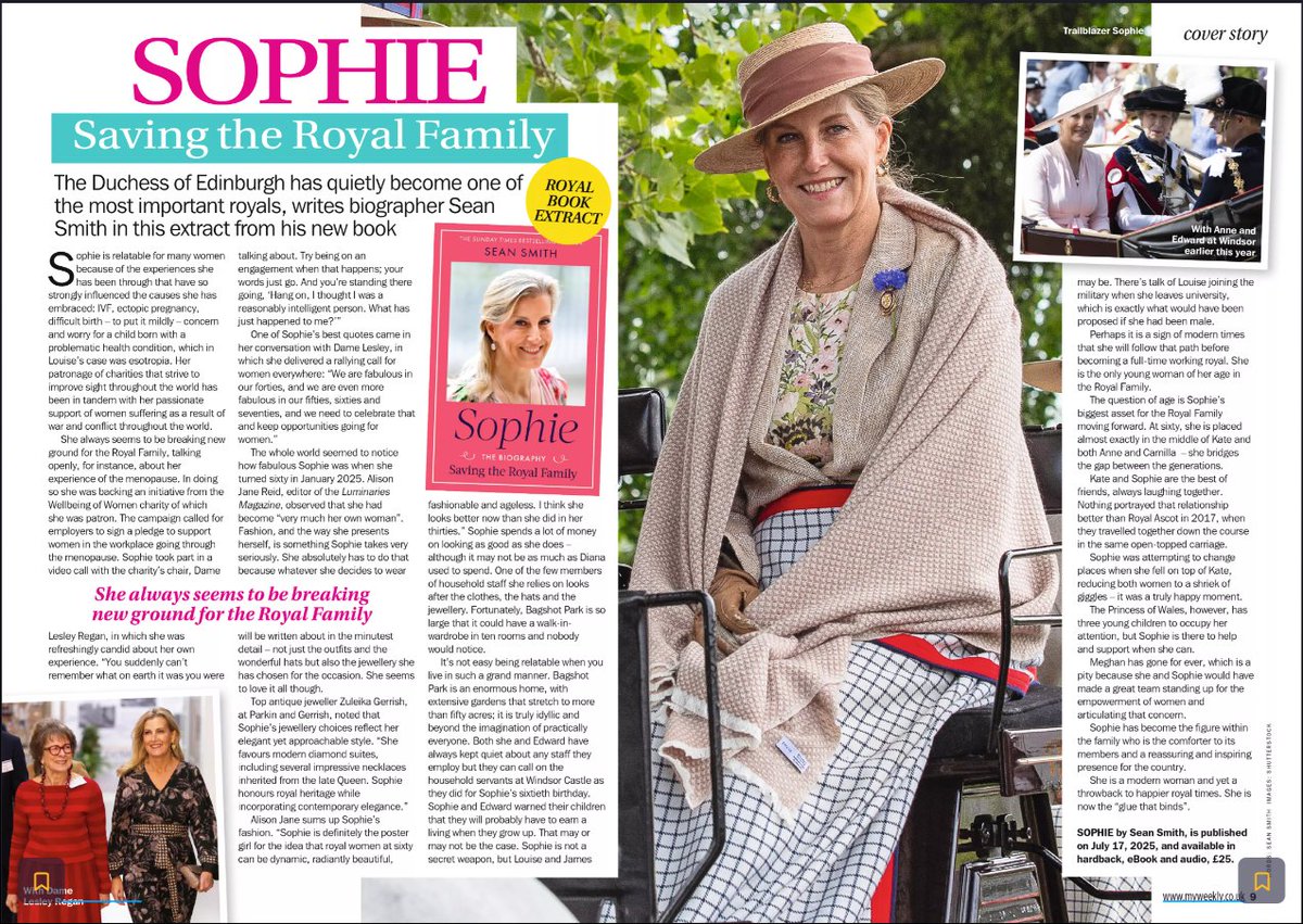 Sean Smith (@seansmithceleb) on Twitter photo One day to go to the publication of my new book Sophie: Saving the Royal Family. Very pleased to see an extract in this week’s edition of <a href="/My_Weekly/">My Weekly</a> magazine.
Pre-Order 🔗 in bio <a href="/AmazonUK/">Amazon.co.uk</a> <a href="/AmazonKindle/">Kindle</a>
📔 <a href="/LittleBrownUK/">Little, Brown UK</a> <a href="/littlebrown/">Little, Brown and Co</a> <a href="/LBBookNews/">Little, Brown: Book News</a>
#savingtheroyalfamily One day to go to the publication of my new book Sophie: Saving the Royal Family. Very pleased to see an extract in this week’s edition of <a href="/My_Weekly/">My Weekly</a> magazine.
Pre-Order 🔗 in bio <a href="/AmazonUK/">Amazon.co.uk</a> <a href="/AmazonKindle/">Kindle</a>
📔 <a href="/LittleBrownUK/">Little, Brown UK</a> <a href="/littlebrown/">Little, Brown and Co</a> <a href="/LBBookNews/">Little, Brown: Book News</a>
#savingtheroyalfamily