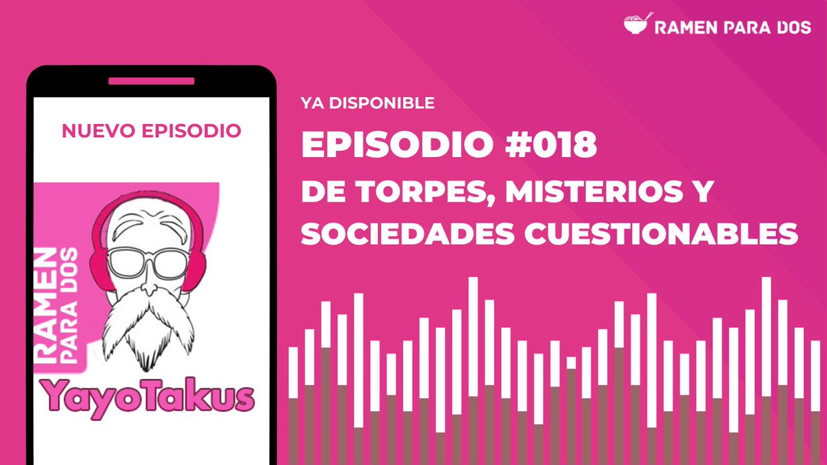 👴 Escucha <a href="/YayOtakus/">🔊YayOtakus Podcast</a> 018: "De torpes, misterios y sociedades cuestionables"

🎧 Nuestro podcast de los yayos de la redacción en:

🟡 Spreaker bit.ly/3GNwWdy
🟢 Spotify bit.ly/44zFfTw
🟣 Apple bit.ly/46Mu8b8
🟠 Ivoox bit.ly/44AVu2w

📻🎧 📱
