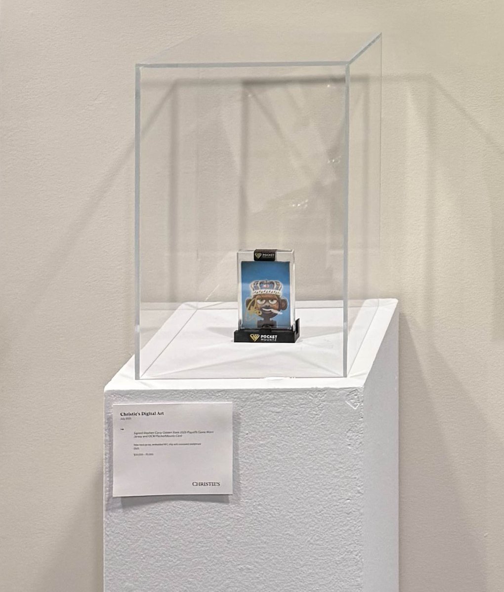 OnChainMonkey® (@onchainmonkey) on Twitter photo 🚨 BREAKING NEWS: Leaked image from inside <a href="/ChristiesInc/">Christie's</a> today during the Art + Tech Summit. A Bitcoin Ordinals is on display! 🔥 🚨 BREAKING NEWS: Leaked image from inside <a href="/ChristiesInc/">Christie's</a> today during the Art + Tech Summit. A Bitcoin Ordinals is on display! 🔥