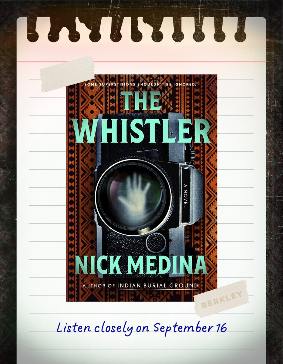 MedinaNick's tweet image. Get ready for THE WHISTLER’s September 16th release with this playlist of songs featured in the book. Whistle along, just not at night. Find out why in THE WHISTLER!
Preorder THE WHISTLER 🙏 : penguinrandomhouse.com/books/773236/t…
#bookstagram #booktwt #BookTwitter #newbook #horrorbook