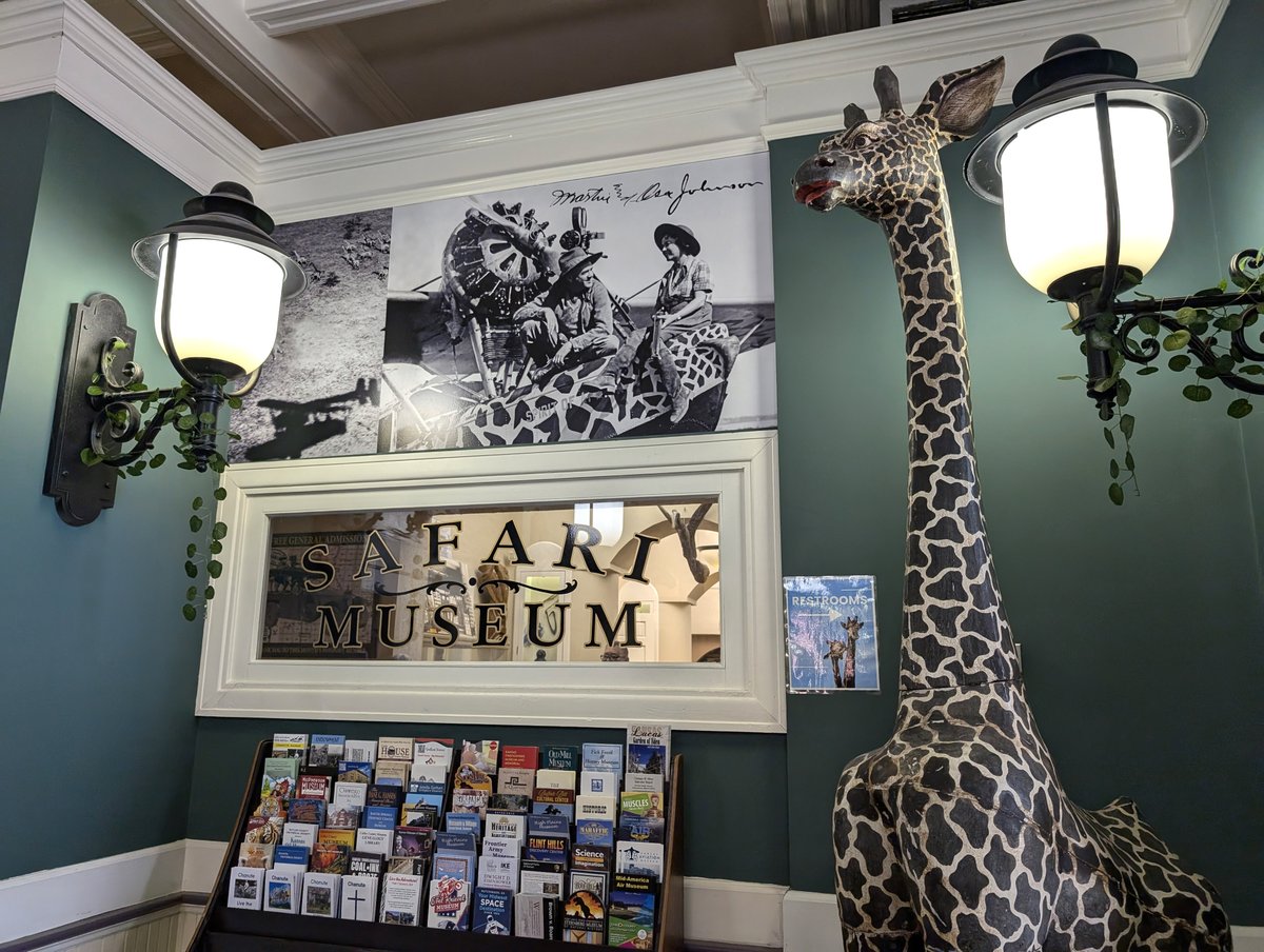 Adventuringgal's tweet image. A2. The most memorable museum I've encountered in a small town is the Martin and Osa Johnson Safari Museum in Chanute, Kansas. Their collection of African, Oceanic, and Bornean artifacts is amazing.
#SmallTownTourismChat #KansasTourism