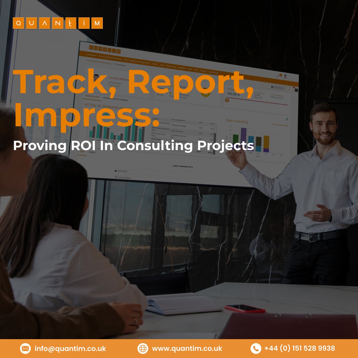 JoanPThomp's tweet image. Your clients want proof. Your reports should deliver.

Track project time, report ROI with ease, and impress every stakeholder - every time.

👉 quantim.co.uk/track-report-i…

#Consulting #ProjectROI #ReportingTools #UKBusiness #Quantim