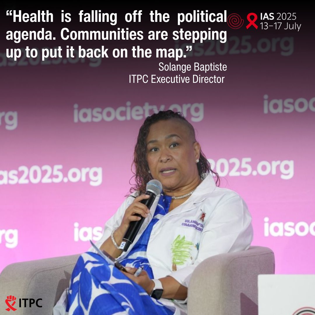 ITPCglobal's tweet image. "The cuts we're seeing now are an opportunity to change the system." - @S0langeBaptiste Executive Director, ITPC Global. #IAS2025
#CommunitiesAreExperts @iasociety