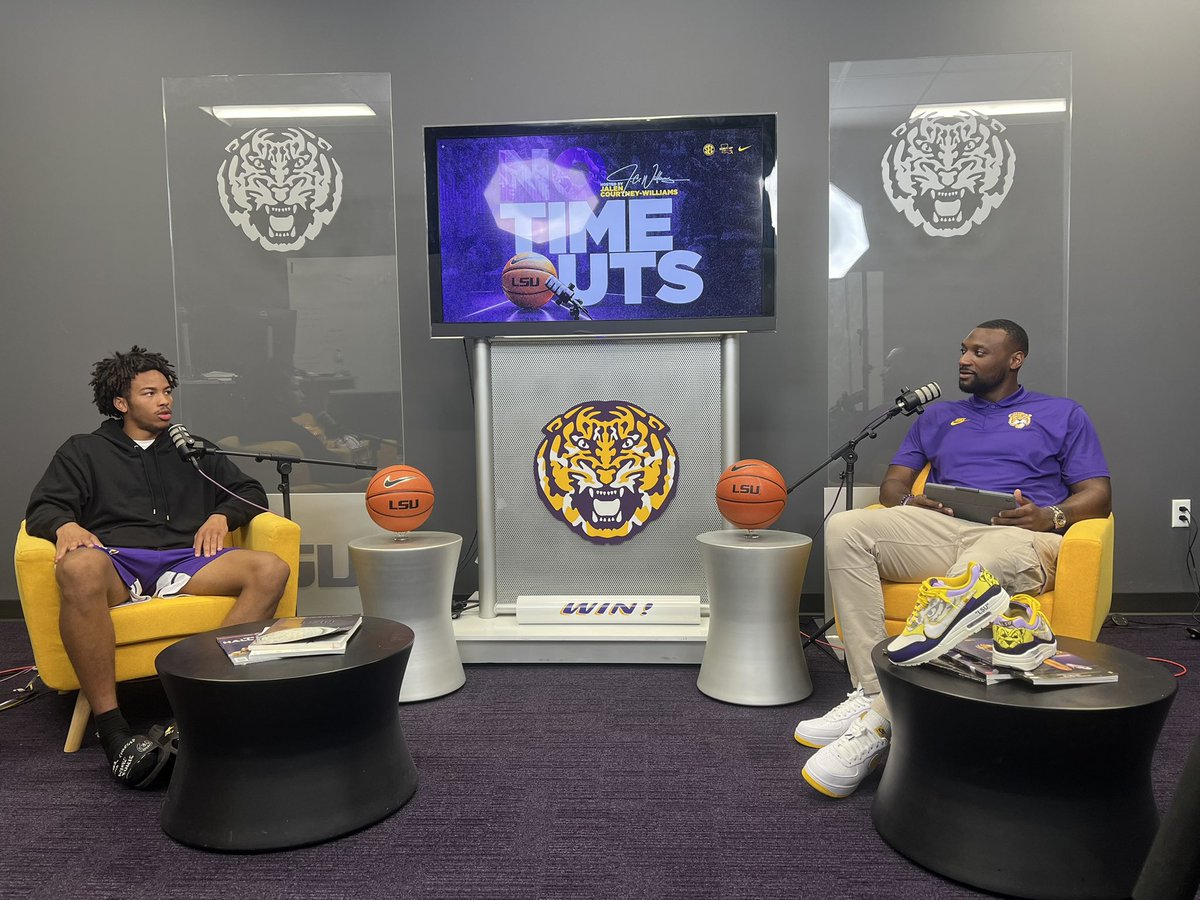 Harrison Valentine (@hvalentinelsu) on Twitter photo Great to have <a href="/LSUBasketball/">LSU Basketball</a>’s Dedan Thomas in studio this morning with <a href="/CoachJCwilliams/">Jalen Courtney-Williams</a>!
Stay tuned. Tiger fans are going to love their new point guard. Great to have <a href="/LSUBasketball/">LSU Basketball</a>’s Dedan Thomas in studio this morning with <a href="/CoachJCwilliams/">Jalen Courtney-Williams</a>!
Stay tuned. Tiger fans are going to love their new point guard.