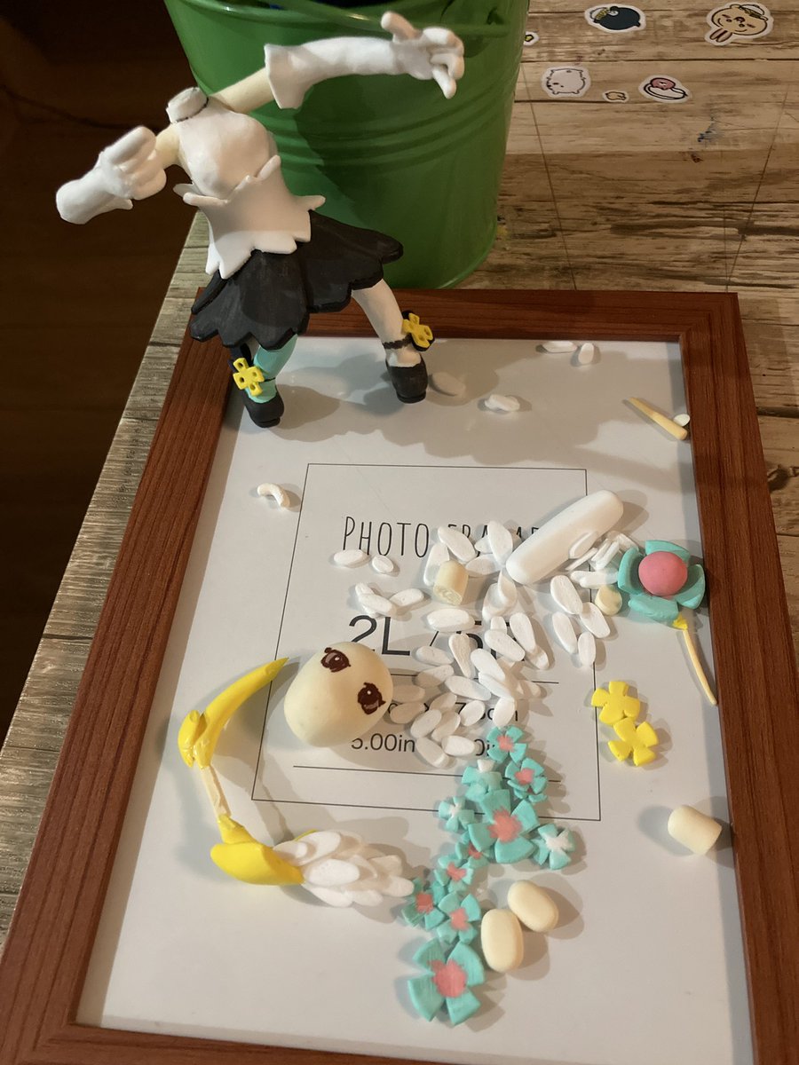 #ねんど 
５枚目か、、？夢中になって寝不足。おやすみなさい