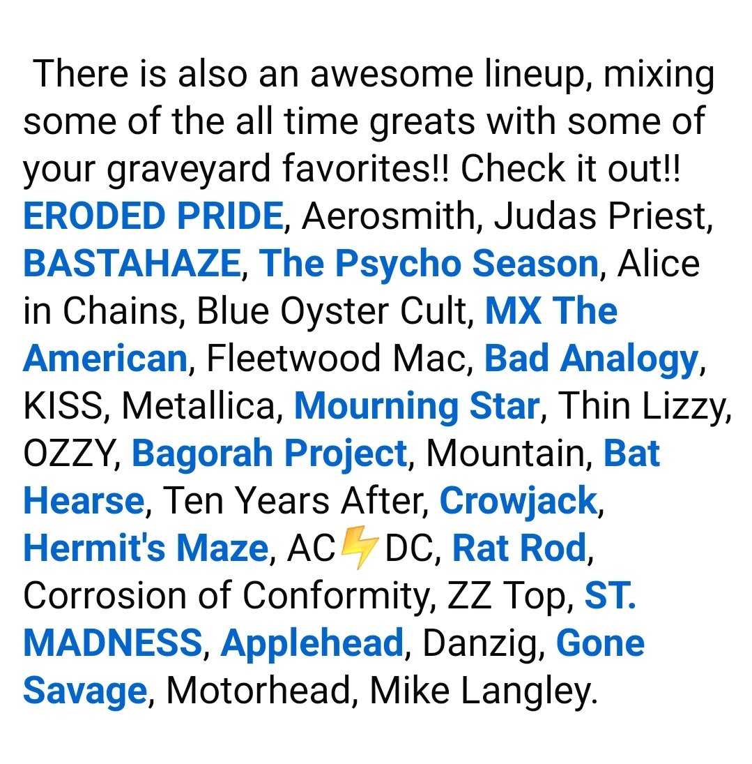 Catch us on tonight's The Graveyard Shift Wayback Wednesday show. Live at 0am Argentina 👇