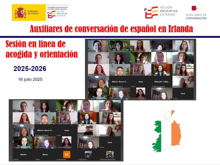 Asesoría Dublín (@asesoria_dublin) on Twitter photo Hoy hemos tenido el placer de conocer a los auxiliares de conversación españoles que estarán en centros irlandeses el próximo curso escolar 2025-2026 en la jornada informativa inaugurada por nuestro Consejero ¡Bienvenidos a Irlanda! <a href="/consejeriauk/">Consejería de Educación Reino Unido e Irlanda</a> <a href="/EmbEspIrlanda/">EmbajadEspañaIrlanda</a> <a href="/Education_Ire/">Department of Education and Youth</a> Hoy hemos tenido el placer de conocer a los auxiliares de conversación españoles que estarán en centros irlandeses el próximo curso escolar 2025-2026 en la jornada informativa inaugurada por nuestro Consejero ¡Bienvenidos a Irlanda! <a href="/consejeriauk/">Consejería de Educación Reino Unido e Irlanda</a> <a href="/EmbEspIrlanda/">EmbajadEspañaIrlanda</a> <a href="/Education_Ire/">Department of Education and Youth</a>