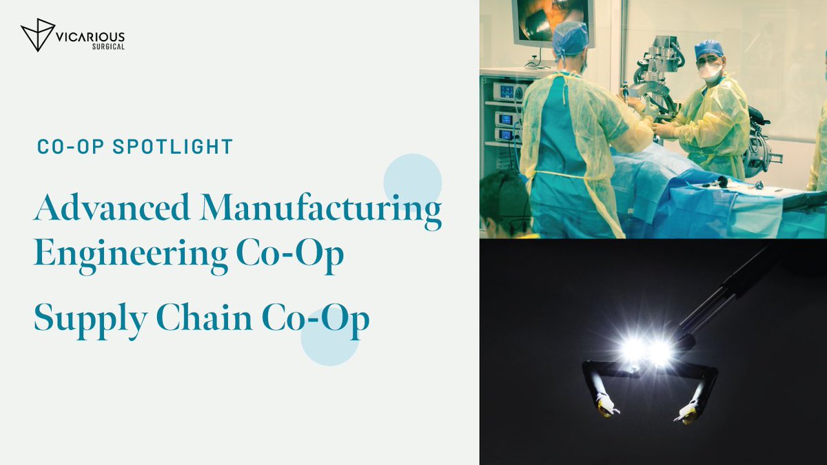VicariousSurg's tweet image. Looking to gain hands-on experience in a fast-paced, innovative environment? We’re currently hiring for two exciting roles:
• Advanced Manufacturing Engineering Co-Op
• Supply Chain Co-Op
Explore both openings and apply here: vicarioussurgical.com/careers